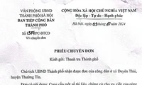 Ban tiếp công dân TP Hà Nội đề nghị kiểm tra, làm rõ đơn thư công dân tố cáo Phó chủ tịch UBND huyện Thường Tín