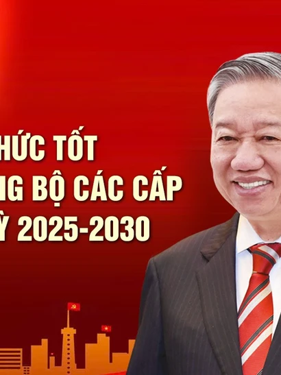 TỔ CHỨC TỐT ĐẠI HỘI ĐẢNG BỘ CÁC CẤP NHIỆM KỲ 2025-2030