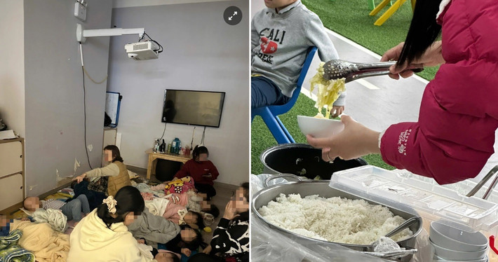 Học sinh đi học nhờ tại khu vực vui chơi, ăn thức ăn đựng trong túi nilon (Ảnh: PHCC) hoc-sinh-phai-di-hoc-nho-o-khu-vui-choi-gan-truong-16432771.jpg