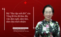 GS.TS Nguyễn Thị Doan: Bài “Học tập suốt đời” của Tổng Bí thư đã thúc đẩy việc dám nghĩ, dám làm, dám chịu trách nhiệm