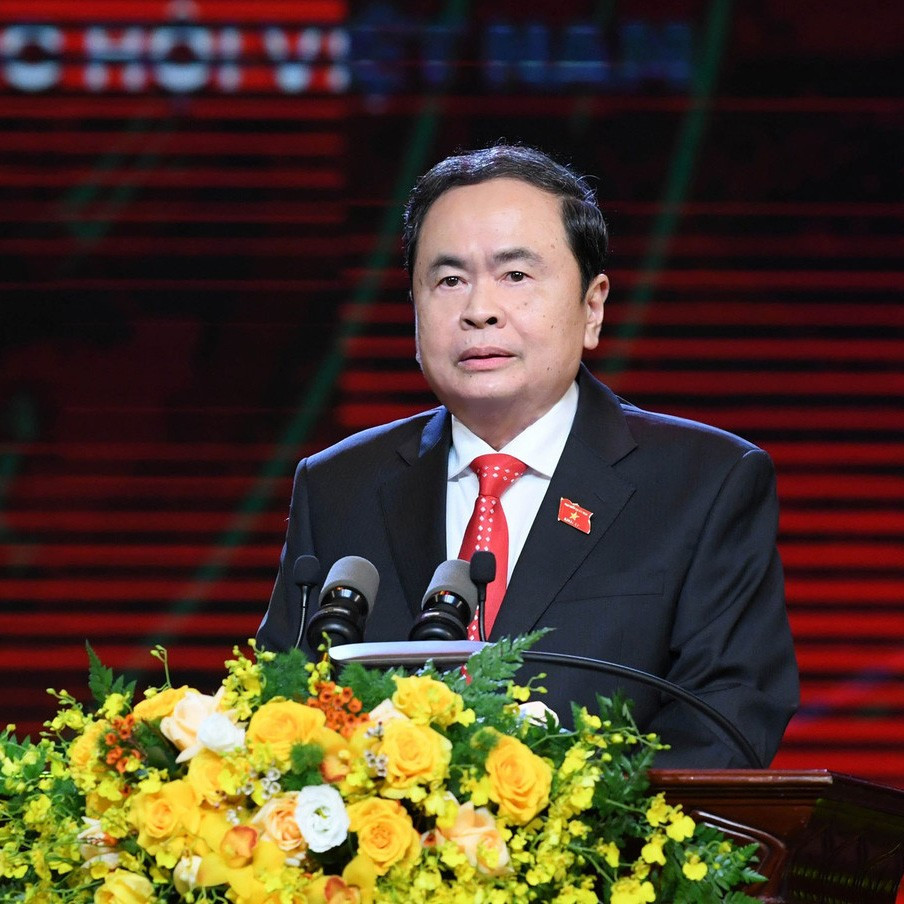 Chủ tịch Quốc hội Trần Thanh Mẫn phát biểu chỉ đạo tại Lễ trao giải. Ảnh: Lâm Hiển ctqh-617.jpg