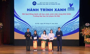 Quỹ đồng hành hỗ trợ HS,SV vùng khó Trường ĐH Sư phạm Hà Nội: Lan tỏa lòng biết ơn, lòng yêu thương