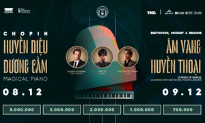 Eric Lu và Nguyễn Việt Trung trình diễn nhạc Chopin, Beethoven, Mozart và Brahms tại Nhà hát Hồ Gươm