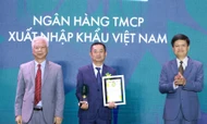 Eximbank nhận giải thưởng Thương hiệu mạnh Việt Nam 2024