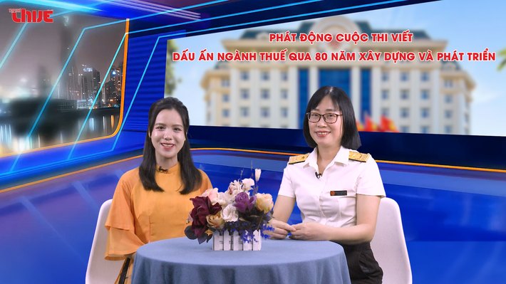 Tạp chí Thuế tổ chức Lễ phát động Cuộc thi viết: “Dấu ấn ngành Thuế qua 80 năm xây dựng và phát triển”. Ảnh: TCT Article thumbnail