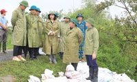 Phó Bí thư Thường trực Thành uỷ Hà Nội kiểm tra công tác phòng, chống mưa lũ tại huyện Thanh Trì