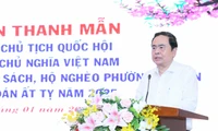 Chủ tịch Quốc hội Trần Thanh Mẫn thăm, tặng quà Tết gia đình chính sách tại Cần Thơ