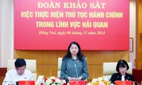 Đoàn khảo sát của Thường trực Ủy ban Pháp luật làm việc với Cục Hải quan tỉnh Đồng Nai