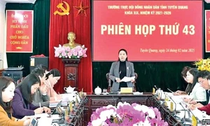 Quang cảnh phiên họp