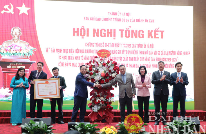 Chủ tịch UBND thành phố Trần Sỹ Thanh trao bằng công nhận huyện Hoài Đức đạt chuẩn nông thôn mới nâng cao dbnd_br_hoai-duc.jpg