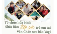 Tổ chức Vì Hoà bình Nhật Bản tiếp sức trẻ em tại Văn Chấn, Yên Bái đến trường sau bão Yagi