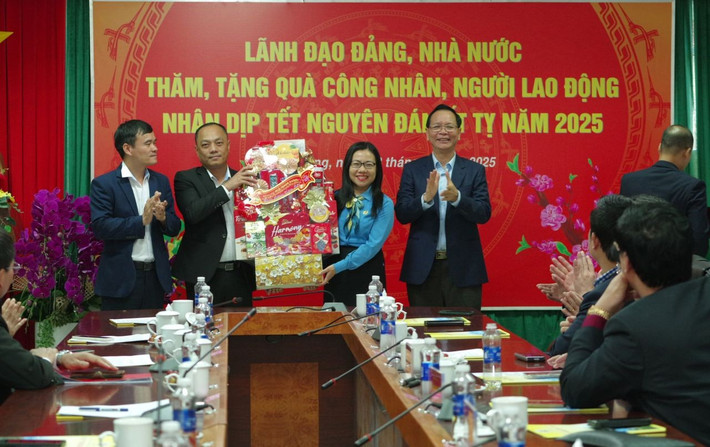 Lãnh đạo Tỉnh ủy Đắk Nông tặng quà Công ty Nhôm Đắk Nông - TKV 14.jpg