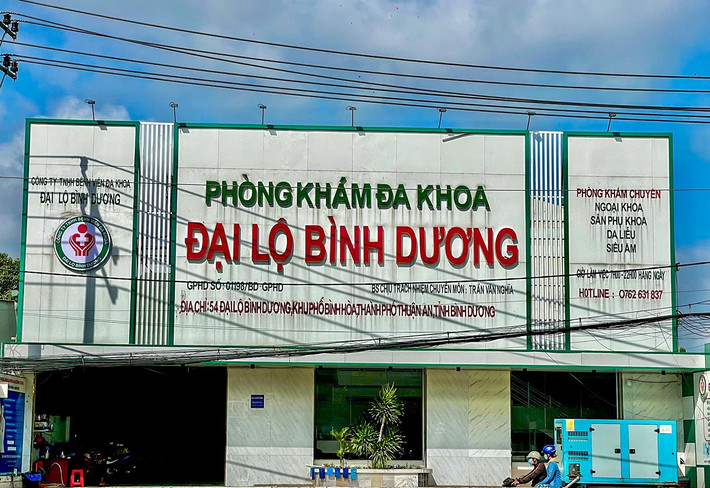 Phòng khám Đa khoa Đại lộ Bình Dương liên tiếp xảy ra vi phạm. Ảnh: Văn Dũng phòng khám đa khoa Đại lộ Bình Dương.jpg