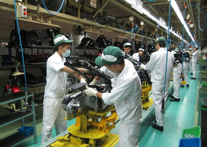 Trên địa bàn tỉnh Vĩnh Phúc hiện có khoảng 400 doanh nghiệp sản xuất công nghiệp hỗ trợ. Ảnh: An Hạ 2535-hondavn06062017.jpg
