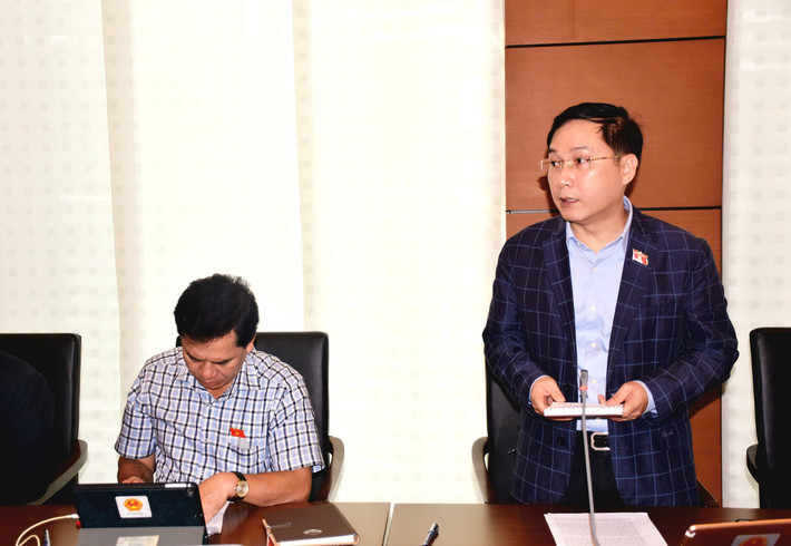 ĐBQH Lê Hoàng Anh (Gia Lai) phát biểu thảo luận. Ảnh: Bách Hợp z5982368321076-003ced124effb7e071a2f9d6a38d6c5f.jpg
