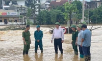 Cao Bằng: Bí thư Tỉnh ủy kiểm tra công tác khắc phục thiệt hại do bão lũ tại Thành phố Cao Bằng