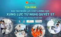 Sáng 15.3, Báo Đại biểu Nhân dân tổ chức tọa đàm 'Đào tạo nhân lực chất lượng cao: Xung lực từ Nghị quyết 57'