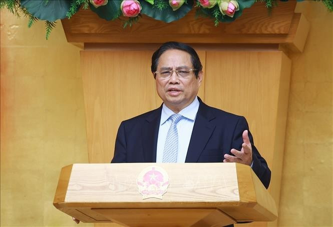 Thủ tướng Phạm Minh Chính chủ trì Phiên họp Chính phủ chuyên đề về xây dựng pháp luật tháng 4. Ảnh: Dương Giang/TTXVN Thủ tướng Phạm Minh Chính chủ trì Phiên họp Chính phủ chuyên đề về xây dựng pháp luật tháng 4. Ảnh: Dương Giang/TTXVN