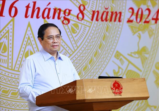 Thủ tướng Phạm Minh Chính chủ trì Phiên họp lần thứ 9 của Hội đồng Thi đua - Khen thưởng Trung ương. Ảnh: Dương Giang/TTXVN Chú thích ảnh