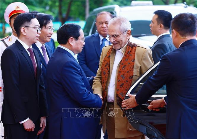 Thủ tướng Phạm Minh Chính với Tổng thống Timor-Leste Jose Ramos-Horta. Chú thích ảnh