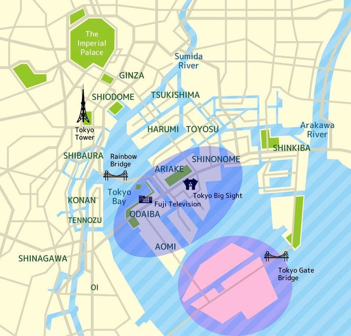 Bản đồ khu vực lấn biển Odaiba tại vịnh Tokyo. 2-5998-9792.jpg