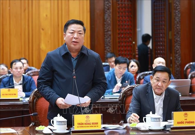 Bộ trưởng Bộ Xây dựng Trần Hồng Minh phát biểu. Ảnh: Dương Giang/TTXVN Bộ trưởng Bộ Xây dựng Trần Hồng Minh phát biểu. Ảnh: Dương Giang/TTXVN