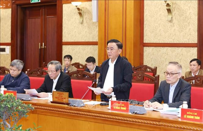 Ủy viên Bộ Chính trị, Thường trực Ban Bí thư Trần Cẩm Tú phát biểu chỉ đạo hội nghị. Ảnh: Phương Hoa/TTXVN Ủy viên Bộ Chính trị, Thường trực Ban Bí thư Trần Cẩm Tú phát biểu chỉ đạo hội nghị. Ảnh: Phương Hoa/TTXVN