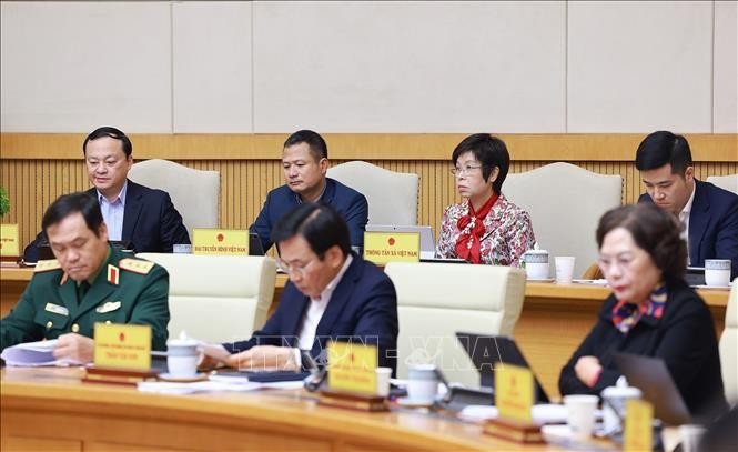 Các thành viên Chính phủ tham dự phiên họp. Ảnh: Dương Giang/TTXVN Các thành viên Chính phủ tham dự phiên họp. Ảnh: Dương Giang/TTXVN