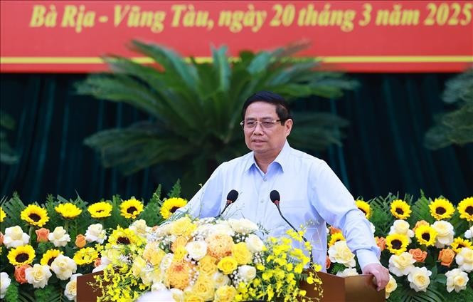 Thủ tướng Phạm Minh Chính kết luận hội nghị. Ảnh: Dương GiangTTXVN Thủ tướng Phạm Minh Chính kết luận hội nghị. Ảnh: Dương GiangTTXVN