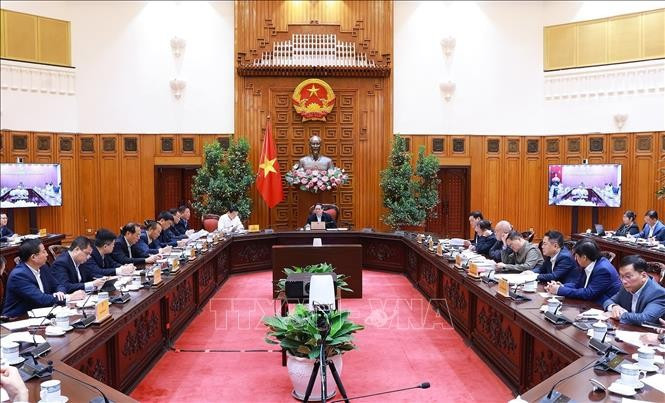 Thủ tướng Phạm Minh Chính chủ trì cuộc họp đẩy nhanh tiến độ dự án Cảng hàng không quốc tế Long Thành. Ảnh: Dương Giang/TTXVN Thủ tướng Phạm Minh Chính chủ trì cuộc họp đẩy nhanh tiến độ dự án Cảng hàng không quốc tế Long Thành. Ảnh: Dương Giang/TTXVN