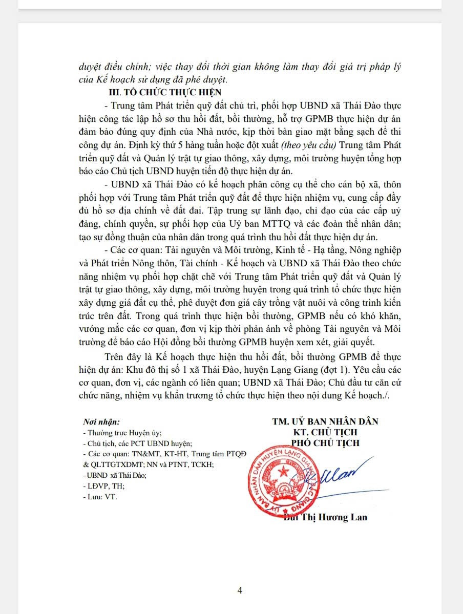 Kế hoạch thu hồi đất, bồi thường, hỗ trợ giải phóng mặt bằng khi Nhà nước thu hồi đất để thực hiện dự án khu đô thị số 1, xã Thái Đào, huyện Lạng Giang đợt 1 của UBND huyện Lạng Giang. z6527105820151-d7761a19c1627609ef2b6467966b2898.jpg