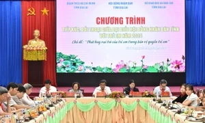 Chương trình Tiếp xúc, đối thoại giữa đại biểu HĐND tỉnh với trẻ em tỉnh Gia Lai năm 2024. Ảnh: ĐT