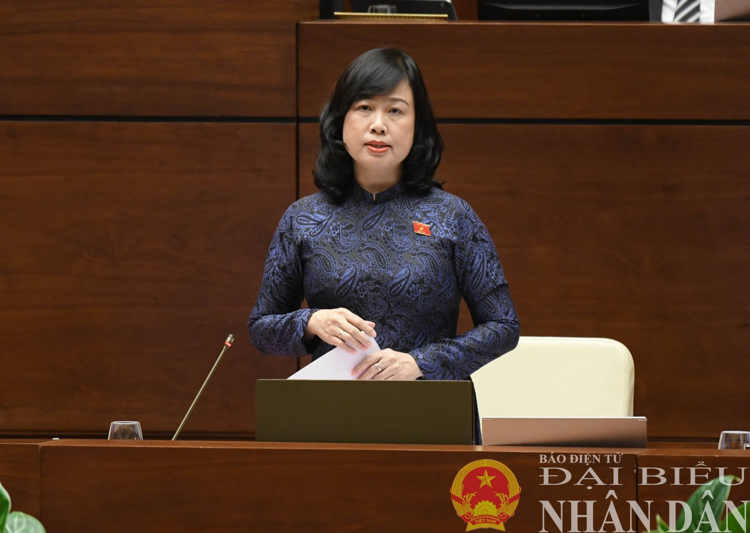 Bộ trưởng Bộ Y tế Đào Hồng Lan phát biểu. Ảnh: Lâm Hiển bo-truong-bo-y-te-dao-hong-lan2.jpg