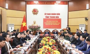 Toàn cảnh hội nghị triển khai nhiệm vụ phát triển kinh tế - xã hội, bảo đảm quốc phòng - an ninh năm 2025. Ảnh:⁹ Minh Hiếu