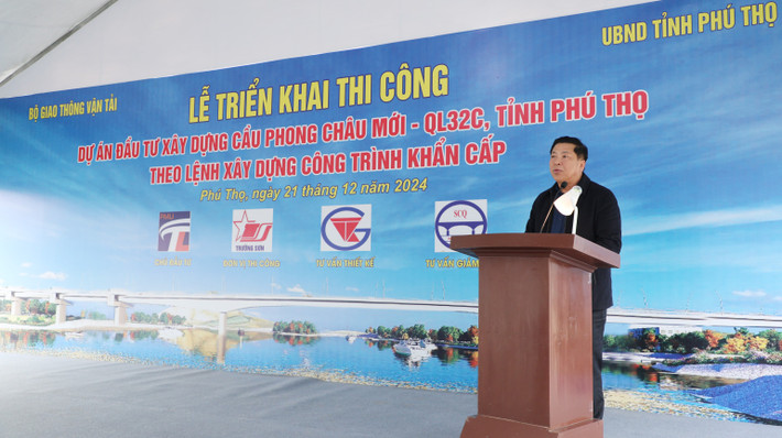 Bộ trưởng Bộ Giao thông Vận tải Trần Hồng Minh phát biểu tại lễ triển khai thi công 259a9819.jpg