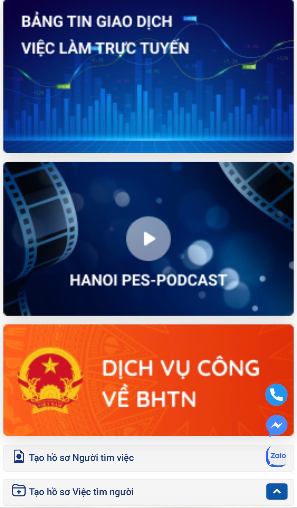 Trang Website của Trung tâm Dịch vụ việc làm TP. Hà Nội cung cấp đầy đủ các thông tin cho người lao động và bên sử dụng lao động. Ảnh: Thái Yến img-6216.jpg