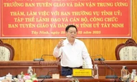 Trưởng Ban Tuyên giáo và Dân vận Trung ương Nguyễn Trọng Nghĩa thăm, làm việc tại Tây Ninh