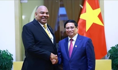 Thủ tướng Phạm Minh Chính tiếp Bộ trưởng Ngoại giao và hợp tác Đông Phi của Tanzania