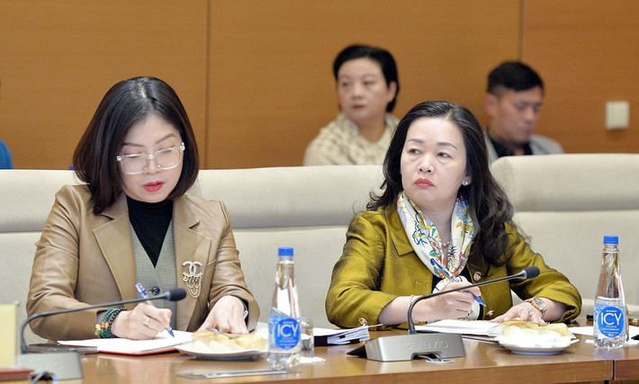 Đại biểu dự phiên họp. Ảnh: Hồ Long Đại biểu dự phiên họp. Ảnh: Hồ Long