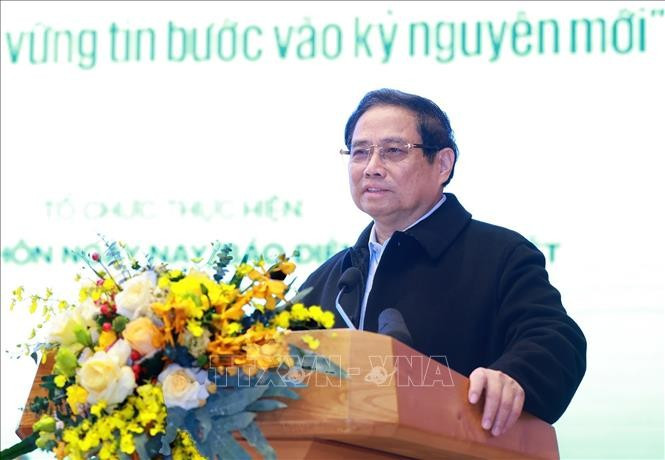 Thủ tướng Phạm Minh Chính đối thoại với nông dân Việt Nam năm 2024. Ảnh: Dương Giang/TTXVN Thủ tướng Phạm Minh Chính đối thoại với nông dân Việt Nam năm 2024. Ảnh: Dương Giang/TTXVN