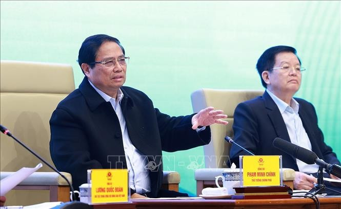Thủ tướng Phạm Minh Chính đối thoại với nông dân. Ảnh: Dương Giang/TTXVN Thủ tướng Phạm Minh Chính đối thoại với nông dân. Ảnh: Dương Giang/TTXVN