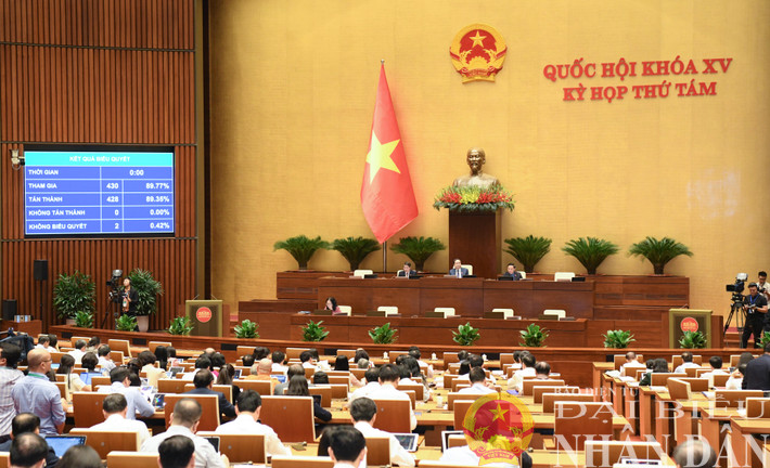 Quốc hội thông qua Nghị quyết về dự toán ngân sách nhà nước năm 2025. Ảnh: Lâm Hiển dbnd_br_dsc-5654.jpg