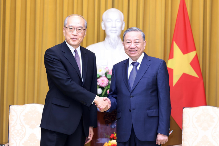Tổng Bí thư, Chủ tịch nước Tô Lâm tiếp Chánh án Tòa án nhân dân Tối cao Trung Quốc Trương Quân. Ảnh: Lâm Khánh/TTXVN vna-potal-tong-bi-thu-chu-tich-nuoc-tiep-chanh-an-toa-an-nhan-dan-toi-cao-trung-quoc-7658692-8080.jpg