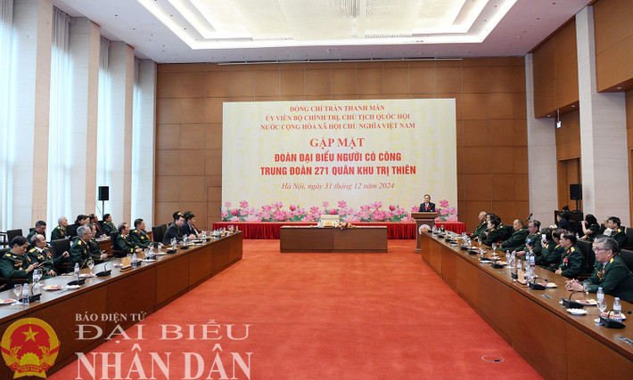 Quang cảnh cuộc gặp mặt Đoàn đại biểu người có công Trung đoàn 271 Quân khu Trị Thiên. Ảnh: Lâm Hiển Quang cảnh cuộc gặp mặt Đoàn đại biểu người có công Trung đoàn 271 Quân khu Trị Thiên. Ảnh: Lâm Hiển