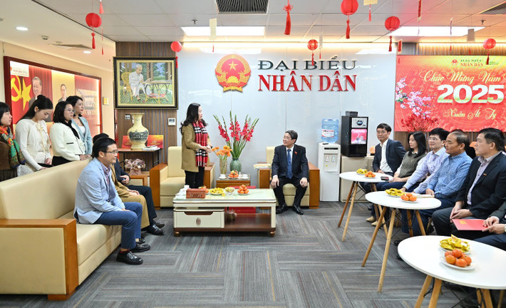 Tổng Biên tập Báo Đại biểu Nhân dân Phạm Thị Thanh Huyền phát biểu. Ảnh: Quang Khánh Tổng Biên tập Báo Đại biểu Nhân dân Phạm Thị Thanh Huyền phát biểu. Ảnh: Quang Khánh