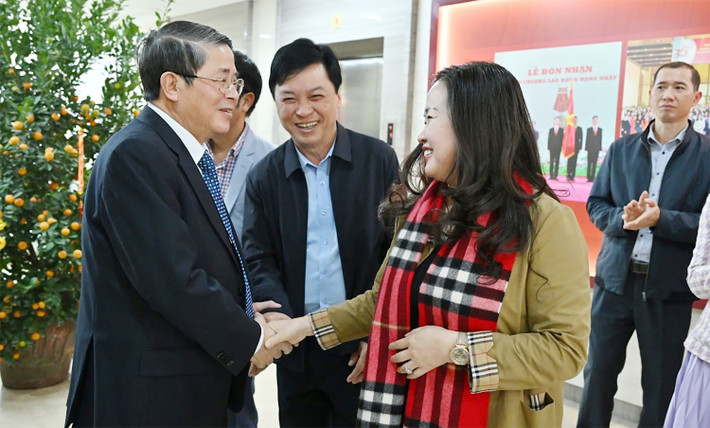 Phó Chủ tịch Quốc hội Nguyễn Đức Hải thăm, làm việc với Báo Đại biểu Nhân dân. Ảnh: Quang Khánh pct-tham-bao.jpg