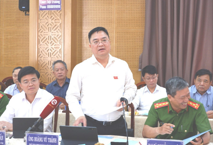 Chủ tịch UBND TP. Vũng Tàu Hoàng Vũ Thành phát biểu Chủ tịch UBND TP. Vũng Tàu Hoàng Vũ Thành phát biểu