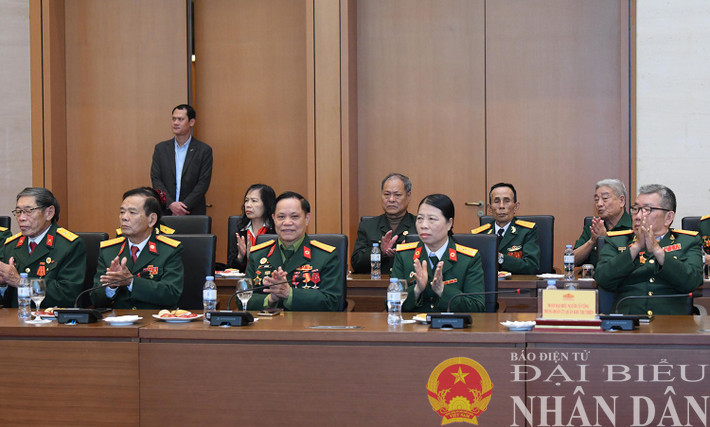 Các đại biểu dự gặp mặt Đoàn đại biểu người có công Trung đoàn 271 Quân khu Trị Thiên. Ảnh: Lâm Hiển dbnd_br_dai-bieu-a3.jpg