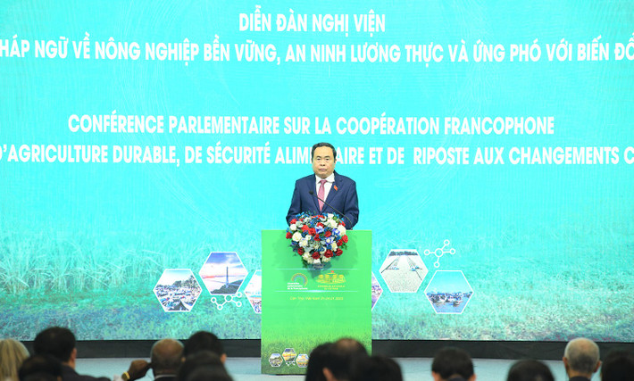 Chủ tịch Quốc hội Trần Thanh Mẫn phát biểu. Ảnh: Lâm Hiển ctqh-a2.jpg