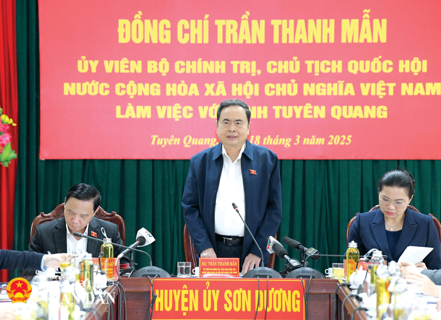 Chủ tịch Quốc hội Trần Thanh Mẫn làm việc với Ban Thường vụ Tỉnh ủy ...